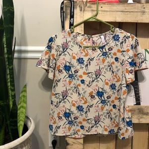 NWOT Xhiliration floral blouse XS (sold)